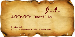 Jónás Amarilla névjegykártya